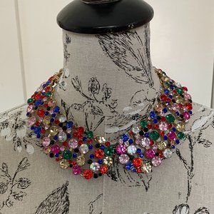 Absolutely Stunning Diana Collar Necklace - Multicolor